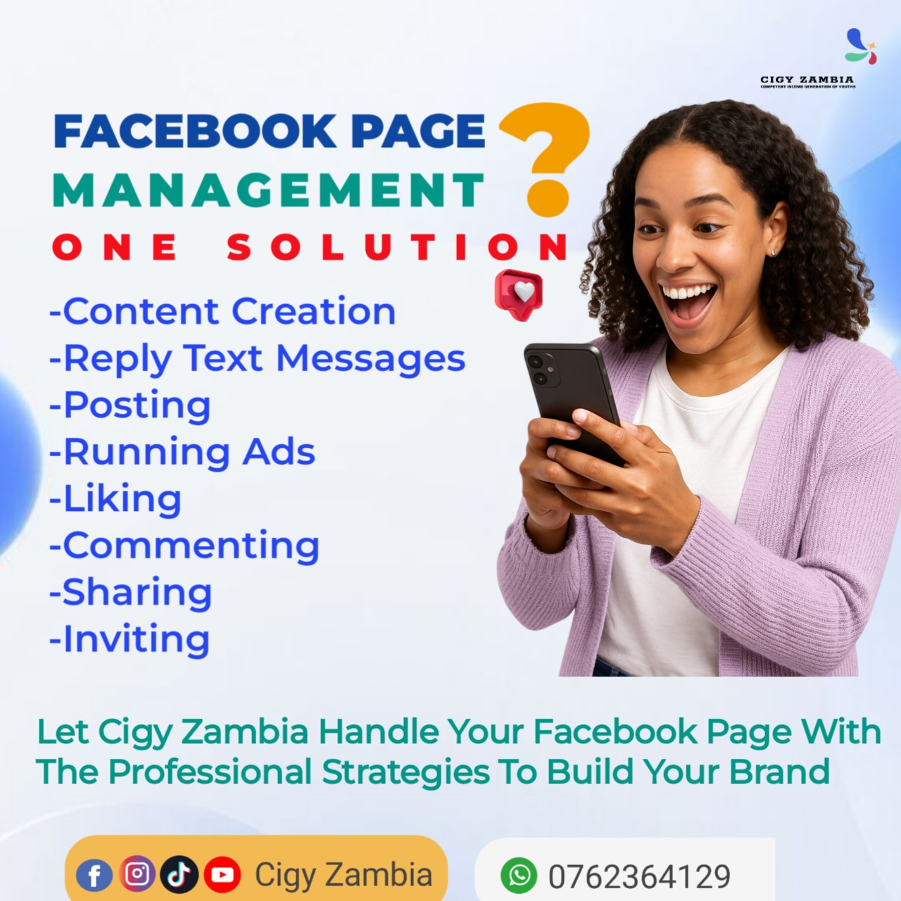 Facebook page management